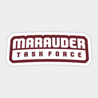 Marauder Task Force Banner Logo White Sticker